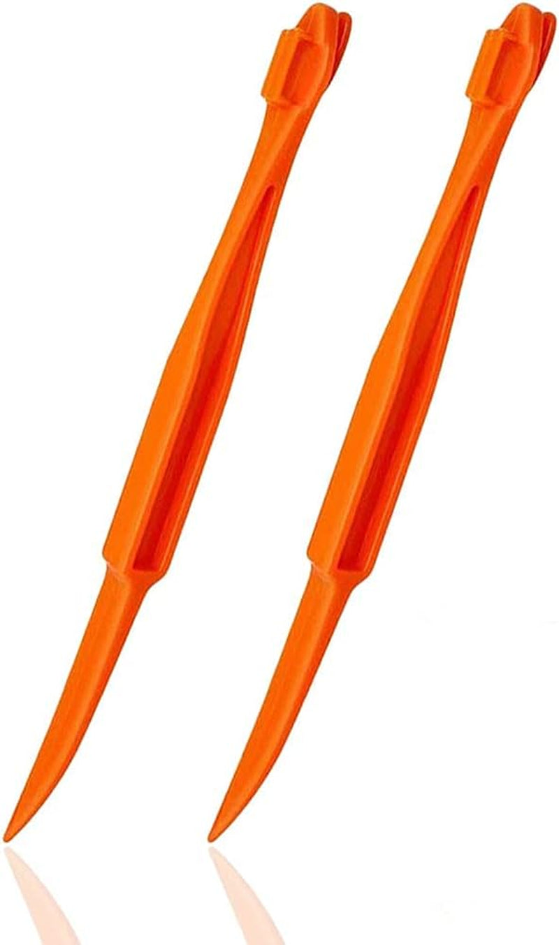 Orange Peeler Tools - Plastic Orange Peeler Citrus Remover Easy Open Lemon Citrus Peel Cutter Vegetable Slicer Fruit Tools Kitchen Gadgets (Orange 2 Pack)