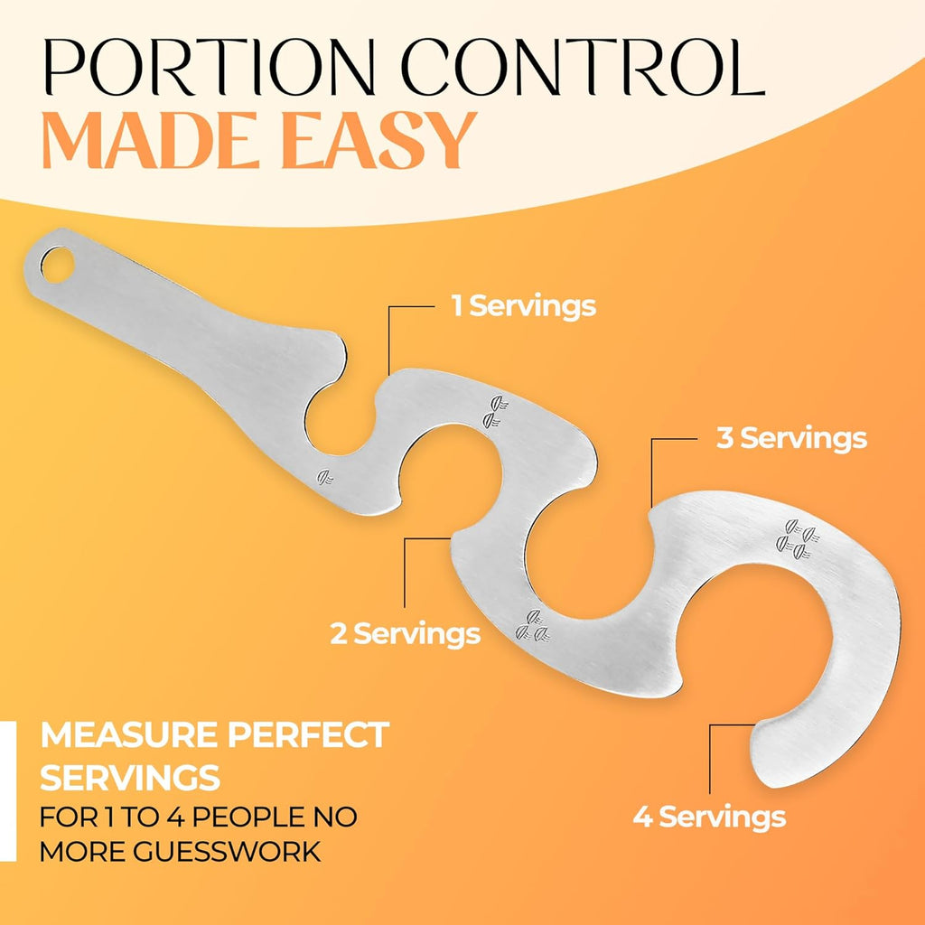 Spaghetti Measuring Tool, Pasta Measurer for Portion Control | Stainless Steel Pasta Measuring Tool, Handy Pasta Tool for Portioning 1- 4 Servings of Long Pasta