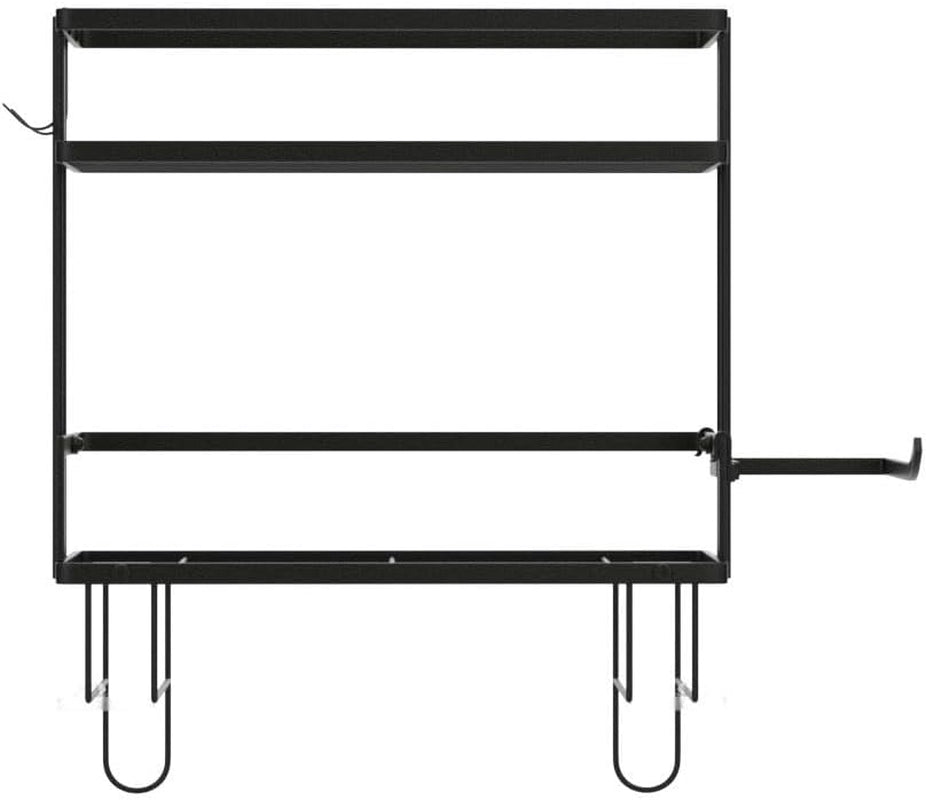 2-Tier over Toilet Storage Shelf, Wall-Mount with 2 Hook/Paper Rack | Bathroom Organizers and Storage Cabinet, Behind/Above/On/Top/Back Tank Shelves, Decor for Bathroom/Restroom/Kitchen/Bedroom