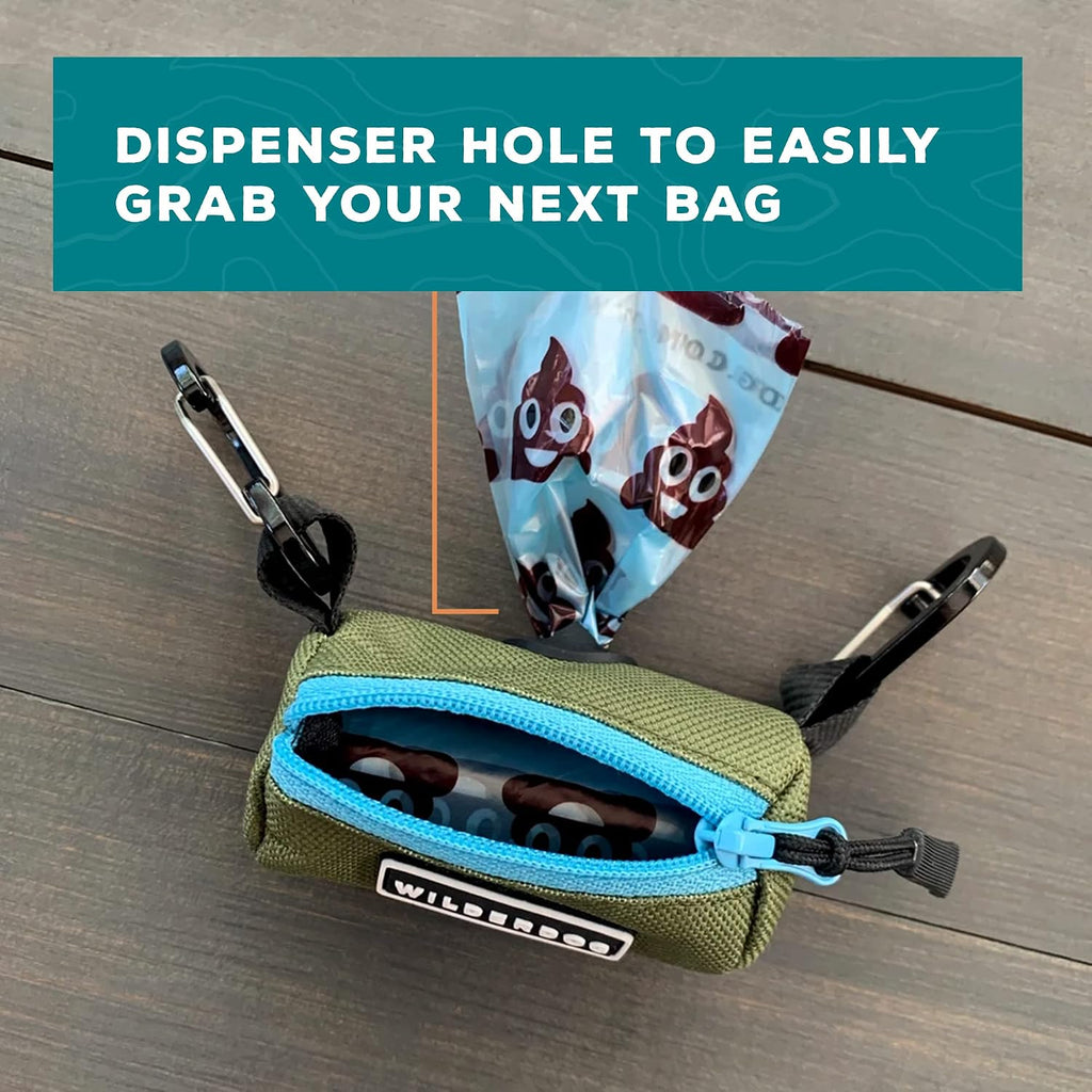 Dog Poop Bag Holder - Dark Green