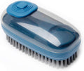 Multifunctional Scrubbing Brush, Easy to Grip Household Cleaning Brushes, Reusable Soft Laundry Clothes and Shoes Scrubbing Brush (Dark Blue)