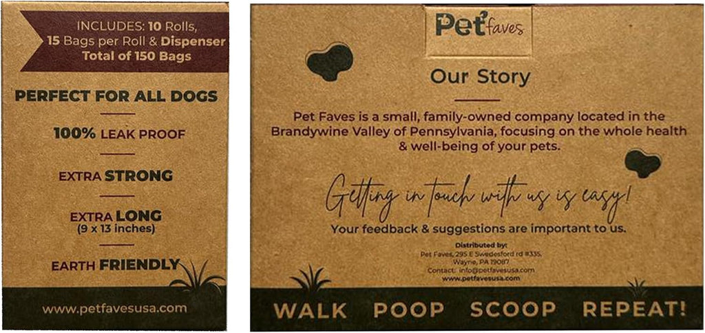 Eco-Friendly Dog Poop Bags -100% Leak-Proof, Strong and Extra Long Doggie Poop Bags for Dogs and Cats Waste Bag, Lavender Scented - 150 Bags (1 Pack)
