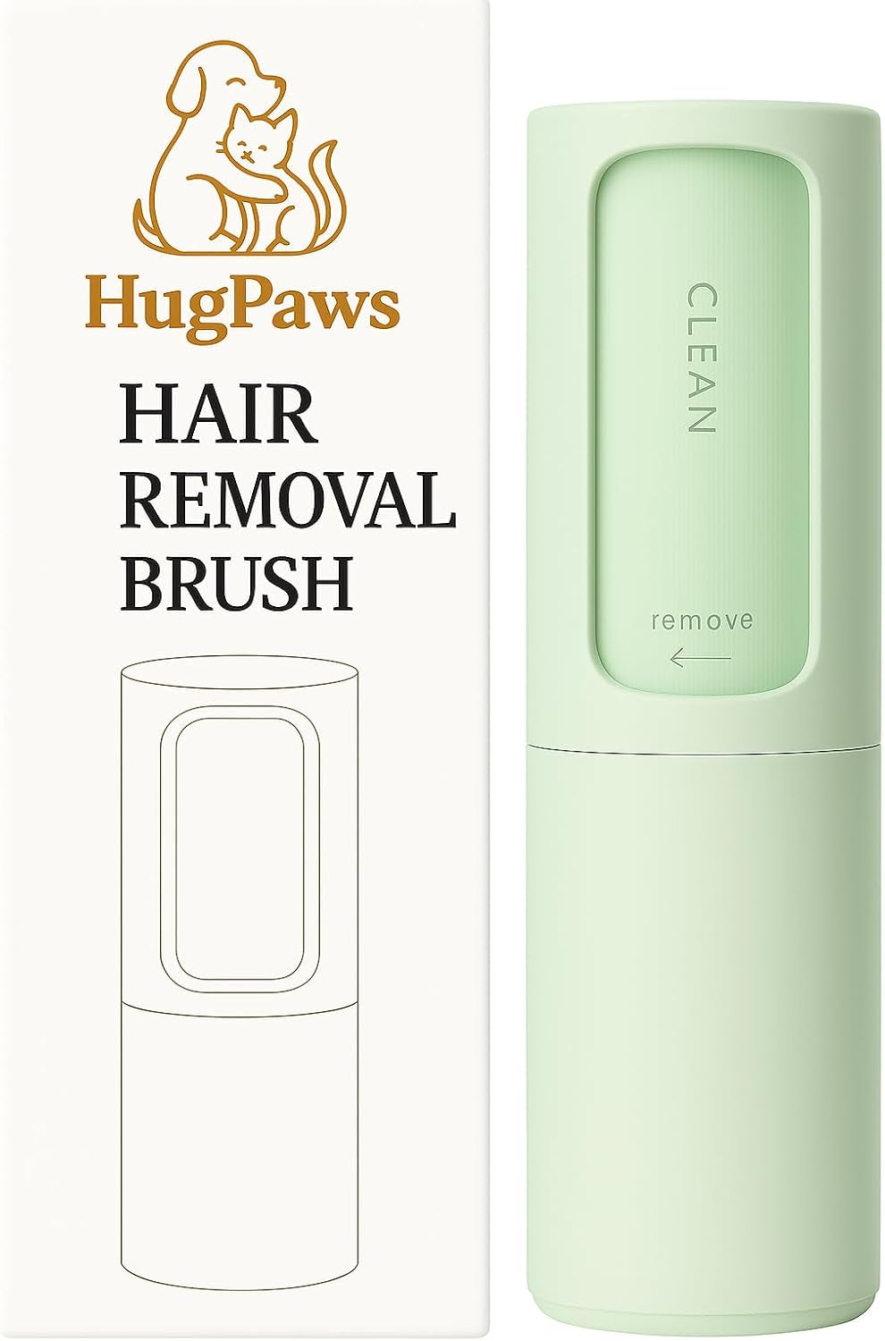 Pet Hair Remover Roller – 360° Self-Cleaning, Reusable Lint Roller for Pet Hair on Couch, Clothes, Car & Bed – Dog & Cat Fur Remover Brush – Green