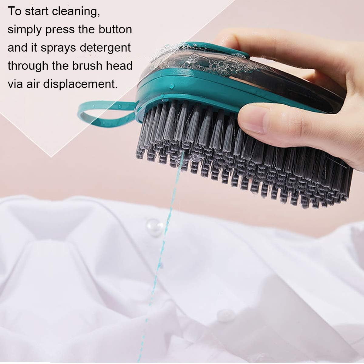 Multifunctional Scrubbing Brush, Easy to Grip Household Cleaning Brushes, Reusable Soft Laundry Clothes and Shoes Scrubbing Brush (Dark Blue)