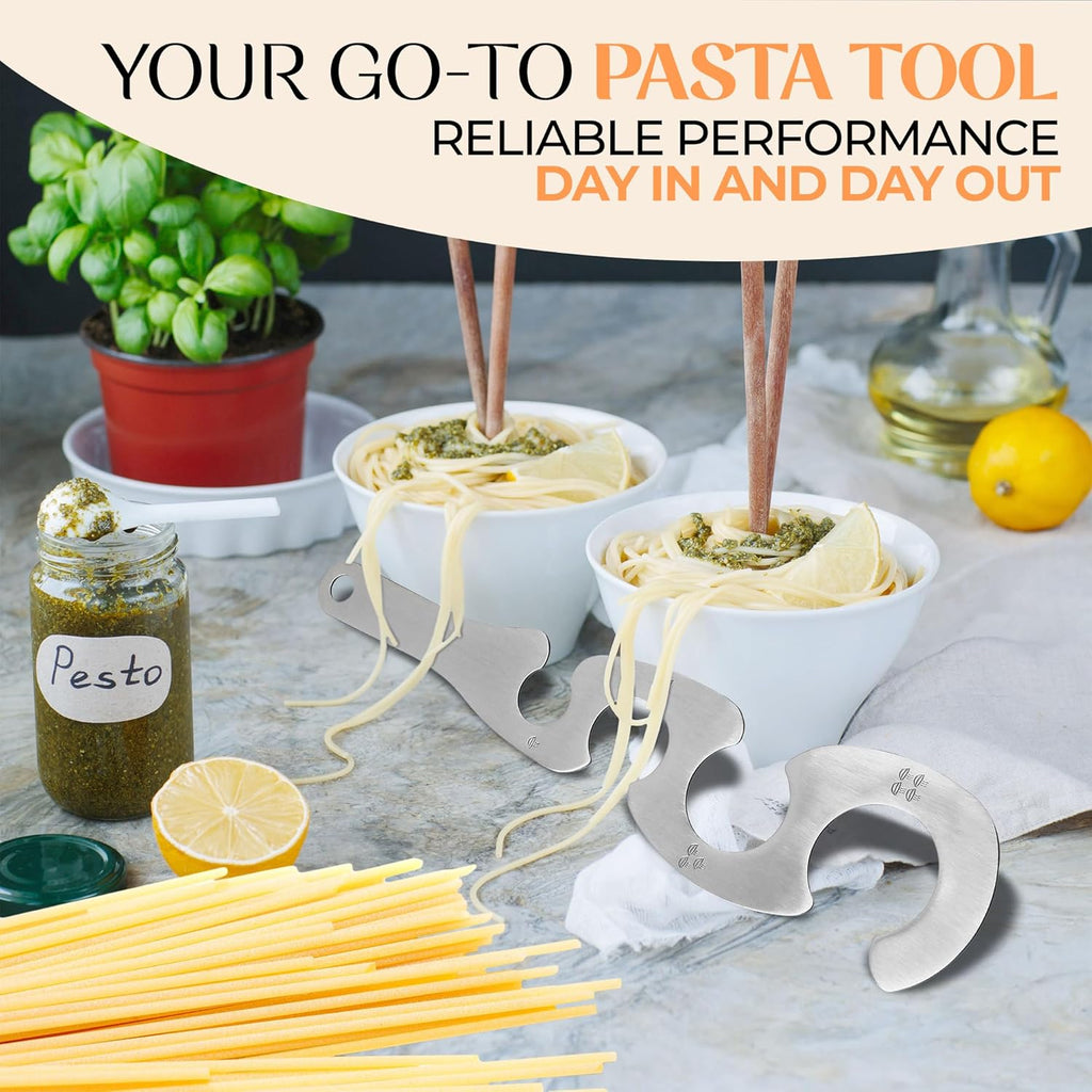 Spaghetti Measuring Tool, Pasta Measurer for Portion Control | Stainless Steel Pasta Measuring Tool, Handy Pasta Tool for Portioning 1- 4 Servings of Long Pasta