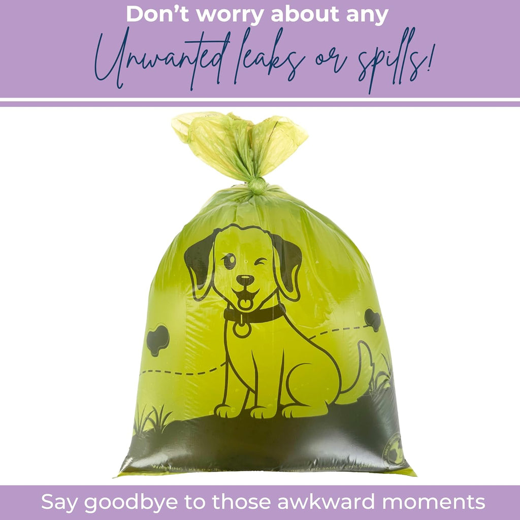 Eco-Friendly Dog Poop Bags -100% Leak-Proof, Strong and Extra Long Doggie Poop Bags for Dogs and Cats Waste Bag, Lavender Scented - 150 Bags (1 Pack)
