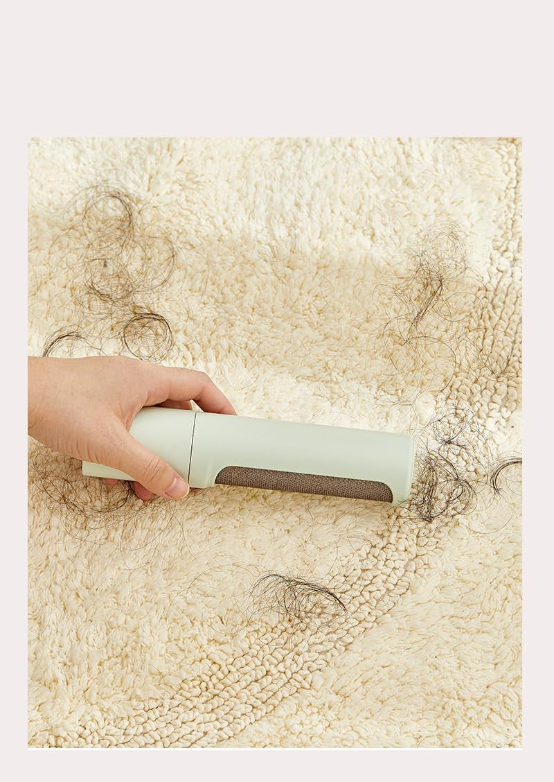 Pet Hair Remover Roller – 360° Self-Cleaning, Reusable Lint Roller for Pet Hair on Couch, Clothes, Car & Bed – Dog & Cat Fur Remover Brush – Green
