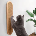 Indoor Cat Wall Scratcher — Multidirectional Sisal Scratch Pad & Board for Furniture Protection, Space-Saving Wall or Floor Use, Solid Rubberwood, All Breeds (Natural)