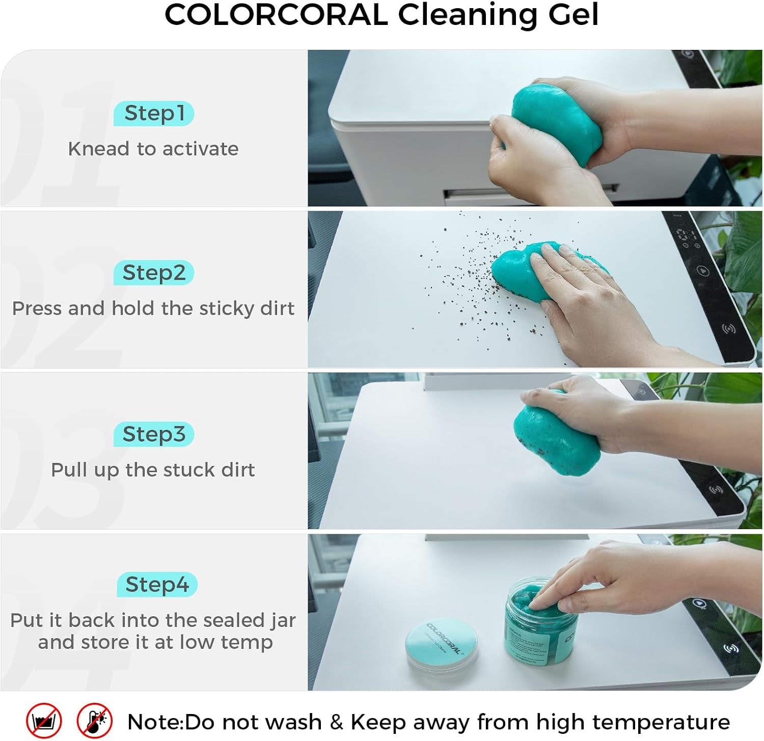 Car Cleaning Gel Universal Gel for Car Vent Cleaner Cleaning Putty Auto Detailing Car Interior Dust Cleaning Kit for Auto Seat, Christmas Stocking Stuffers for Adults Men Women Kid 160G