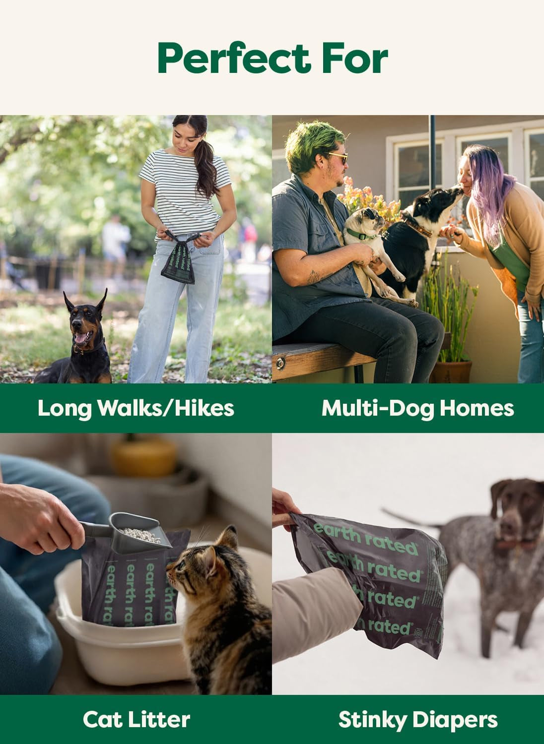 3X Protect Dog Poop Bag Rolls, Odor Blocking Leak Proof Extra Thick, Unscented, 120 Count