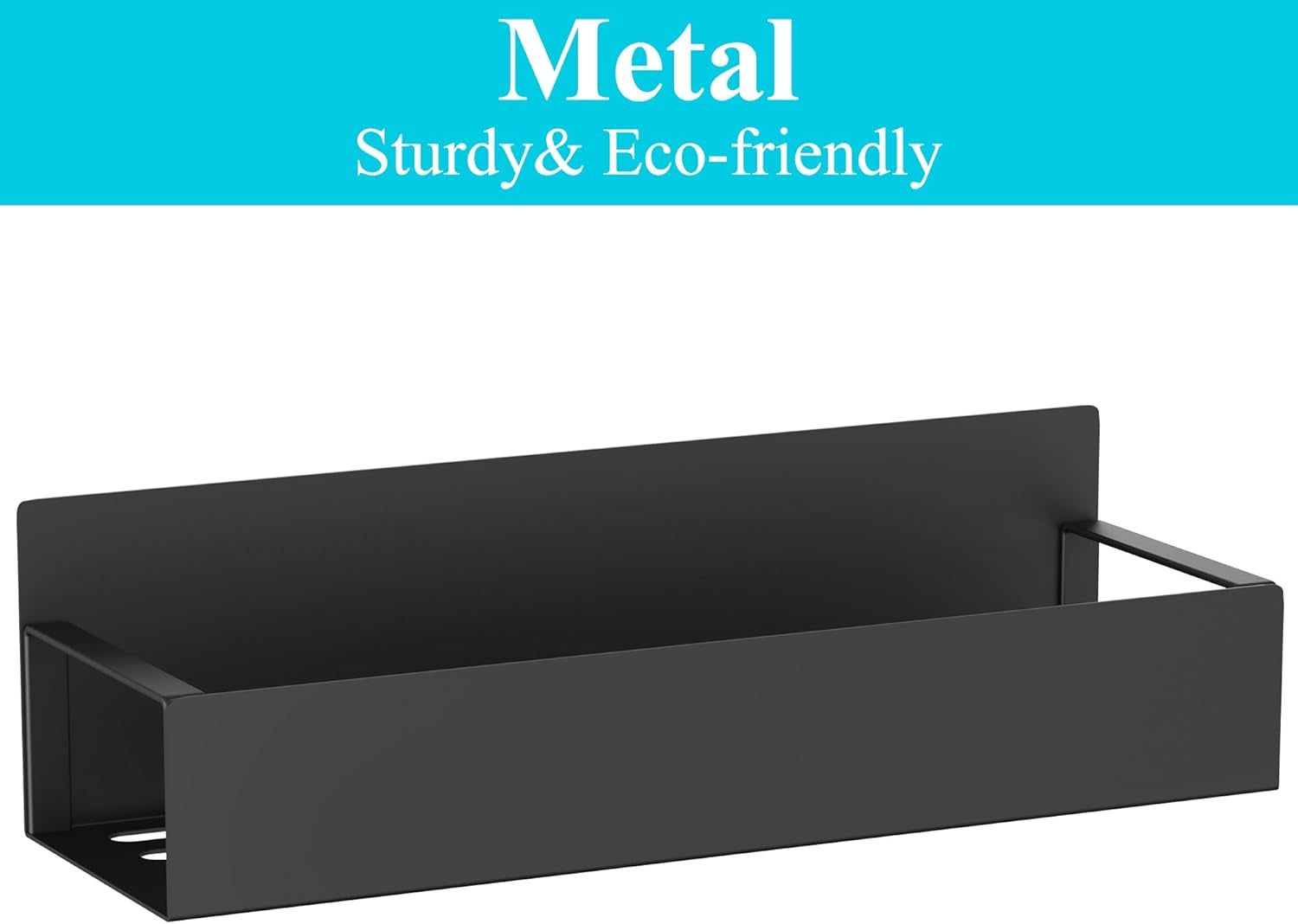 Metal 4 Pack Magnetic Spice Storage Rack Organizer for Refrigerator and Oven, Black Fridge Organizers and Storage, Metal